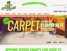 Tablet Screenshot of cashcarpetandtile.com